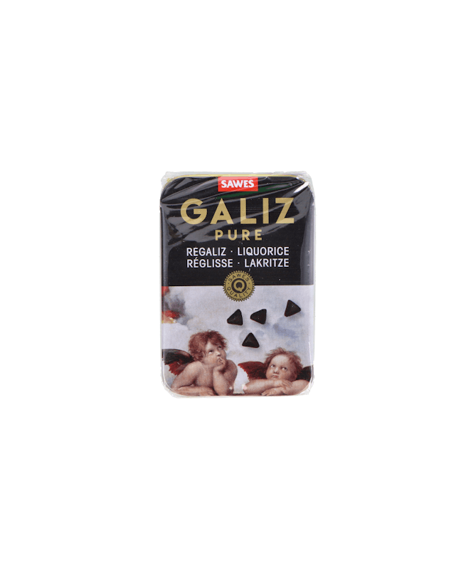 CARAMELOS SAWES GALIZ PURE REGALIZ 20G – foto del producto cada caramelos sawes