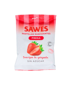 SAWES PASTILLAS SUAVI S/AZUCAR 50G FRESA – foto del producto cada sawes pastillas