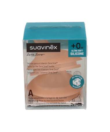 TETINA SUAVINEX SILICONA LACT MIXTA 2 UD – foto del producto cada tetina suavinex