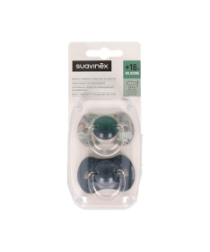 CHUPETE FISIOLOGICO +18 m SILICONA 2UD – foto del producto cada chupete fisiologico