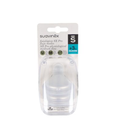 TETINA FISIOLOGICA FLUJO M SILICONA 2 UD – foto del producto cada tetina fisiologica