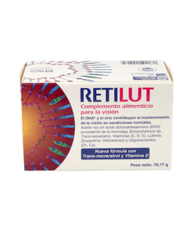 RETILUT 60 CAPSULAS – foto del producto ácido vitamina docosahexaenoico
