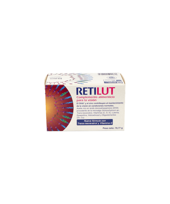 RETILUT 60 CAPSULAS – foto del producto ácido vitamina docosahexaenoico RETILUT 60 CAPSULAS – foto del producto ácido vitamina docosahexaenoico