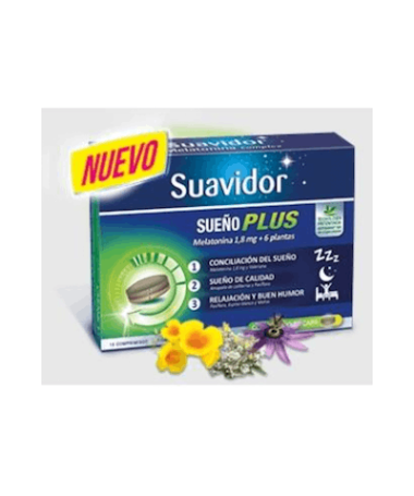 SUAVIDOR SUEÑO PLUS 30 COMPRIMIDOS – foto del producto cada suavidor sueño