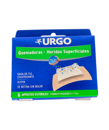 URGO QUEMADURA HIDROCOLOIDE 5X7 6 UD – foto del producto cada urgo quemadura