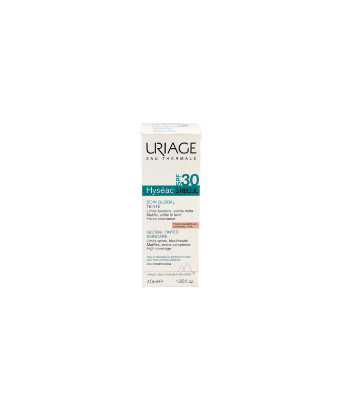 URIAGE HYSEAC 3 REGU GLOBAL SPF30 COLOR – foto del producto cada uriage hyseac