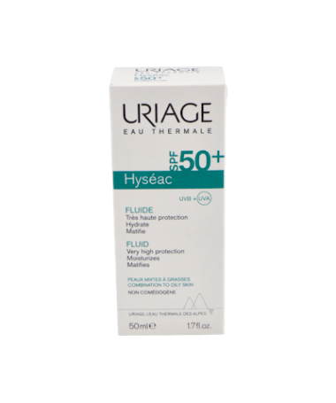 URIAGE HYSEAC SOLAR SPF50 FLUIDO 50 ML – foto del producto cada uriage hyseac
