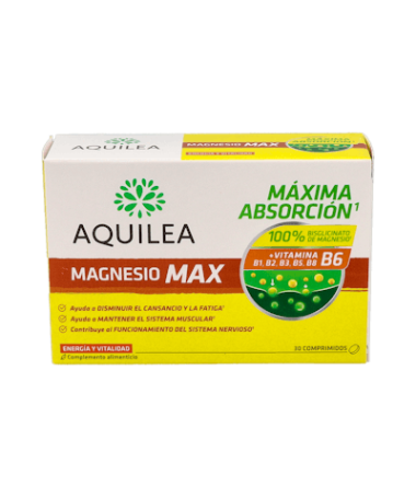 AQUILEA MAGNESIO MAX 30 COMPRIMIDOS – foto del producto cada aquilea magnesio