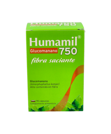 HUMAMIL GLUCOMANANO 750 MG 90 CAPSULAS – foto del producto glucomanano 100 humamil