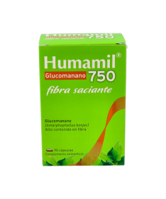 HUMAMIL GLUCOMANANO 750 MG 90 CAPSULAS – foto del producto glucomanano 100 humamil