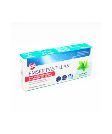 EMSER MENTOL 30 PASTILLAS – foto del producto cada emser mentol