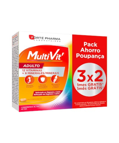 MULTIVIT ADULTO 84 COMPRIMIDOS – foto del producto vitamina mcg ácido