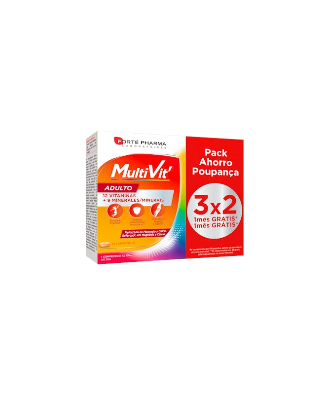 MULTIVIT ADULTO 84 COMPRIMIDOS – foto del producto vitamina mcg ácido