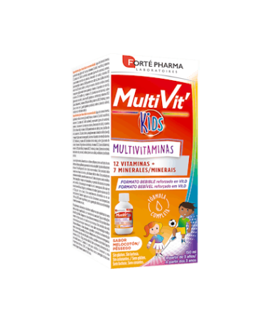 MULTIVIT KIDS BEBIBLE MELOCOTON 150 ML – foto del producto cada multivit kids