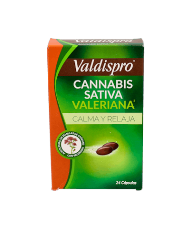 VALDISPRO CANNABIS SATIVA VALERIANA 24 C – foto del producto cada valdispro cannabis
