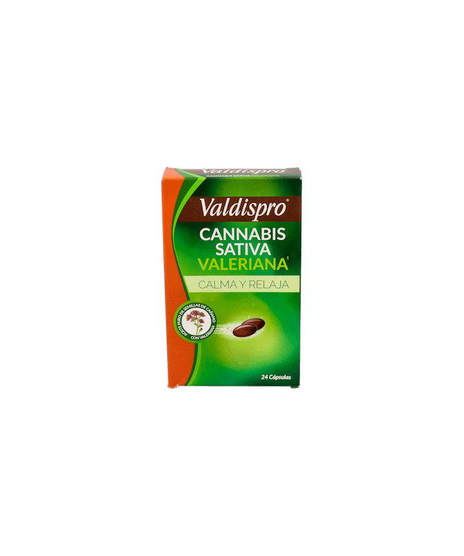 VALDISPRO CANNABIS SATIVA VALERIANA 24 C – foto del producto cada valdispro cannabis