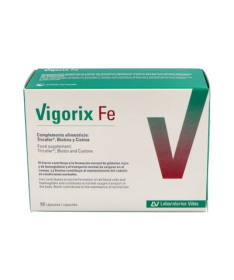 VIGORIX FE 90 CAPSULAS – foto del producto biotina cistina vrn