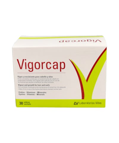 VIGORCAP 30 SOBRES – foto del producto ácido zinc sulfato