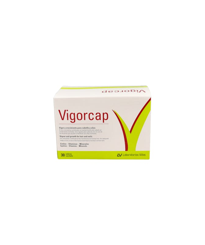 VIGORCAP 30 SOBRES – foto del producto ácido zinc sulfato