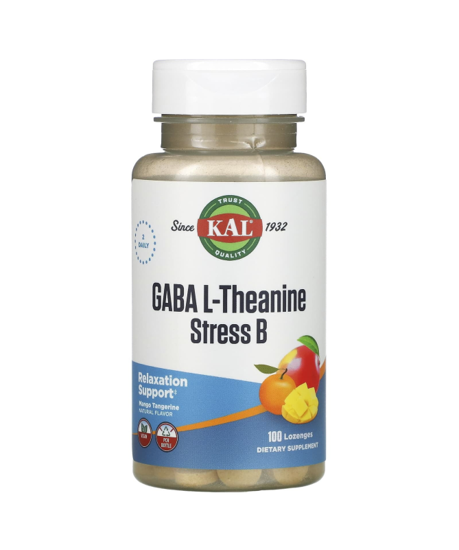 GABA L THEANINE STRESS B 100COMP – foto del producto ácido vitamina gaba
