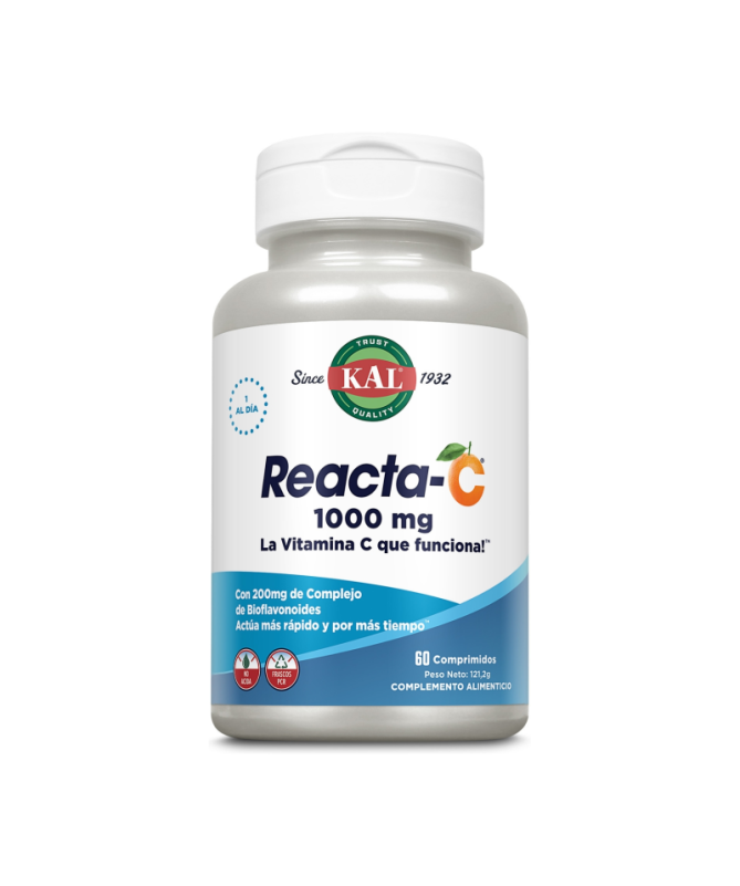 REACTA C 1000MG 60COMP KAL – foto del producto reacta vitamina ascorbato REACTA C 1000MG 60COMP KAL – foto del producto reacta vitamina ascorbato