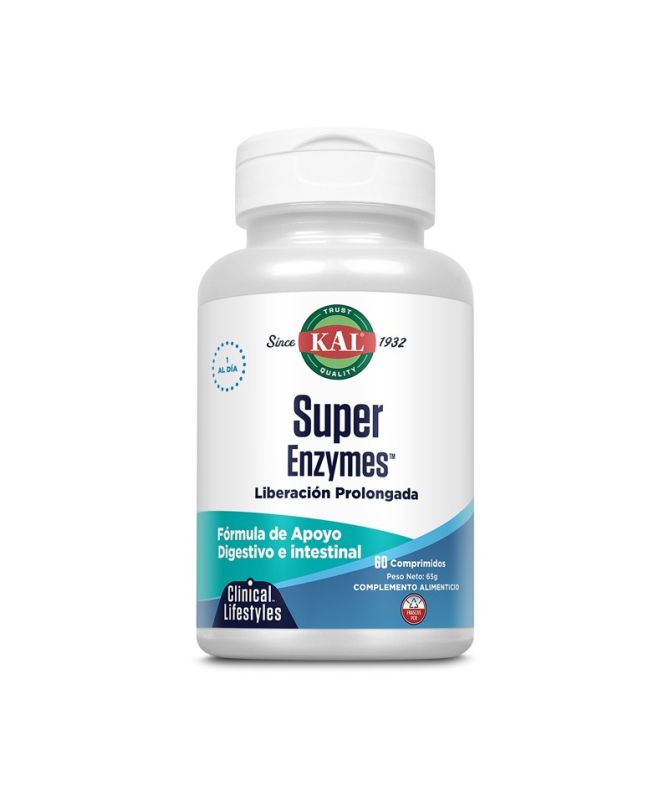 SUPER ENZYMES 60COM KAL – foto del producto unidades 000 usp