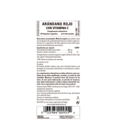 ARANDANO ROJO CON VITAMINA C 60VEGICAPS – foto del producto rojo vitamina cápsula