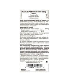 ACEITE PRIMULA ROSA 500MG 180PERLAS – foto del producto aceite cápsula semilla