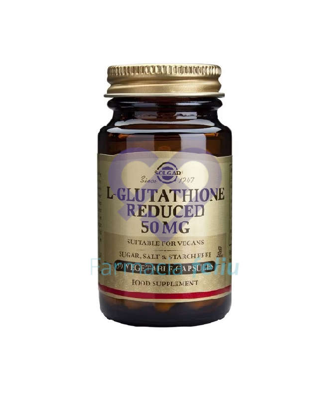 L GLUTATION 50MG 30VEGICAPS – foto del producto cápsula vegetal glutation