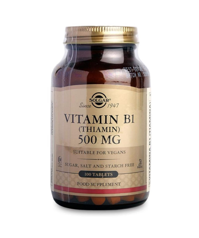 VITAMINA B1 500MG 100COMP – foto del producto comprimido vitamina tiamina