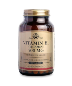 VITAMINA B1 500MG 100COMP – foto del producto comprimido vitamina tiamina