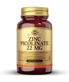 ZINC PICOLINATO 22MG 100COMP – foto del producto zinc picolinato celulosa