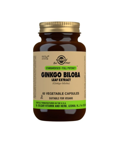 GINKGO BILOBA HOJA 60VEGICAPS – foto del producto ginkgo biloba hoja