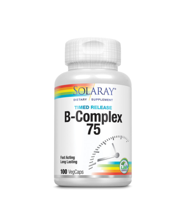 B COMPLEX ACCION RETARDADA 75 MG 100CAP – foto del producto vitamina ácido colina