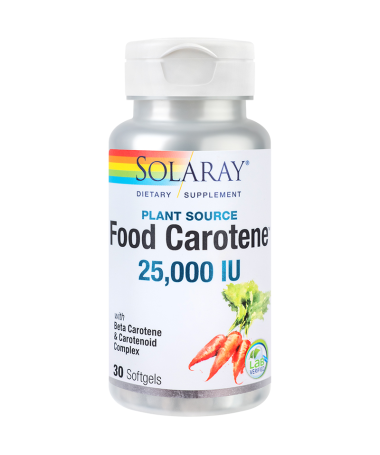 SOLARAY FOOD CAROTENE 2500 MCG 30 V CAPS – foto del producto tienes contacta nuestro