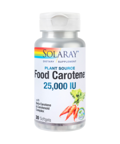 SOLARAY FOOD CAROTENE 2500 MCG 30 V CAPS – foto del producto tienes contacta nuestro