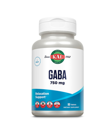 GABA 750MG 90COMP KAL – foto del producto gaba ácido gamma