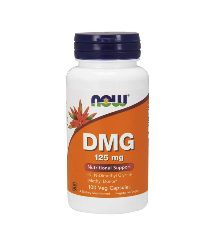 DMG N DIMETILGLICINA 125MG 100CAP – foto del producto dmg dimetilglicina cápsula