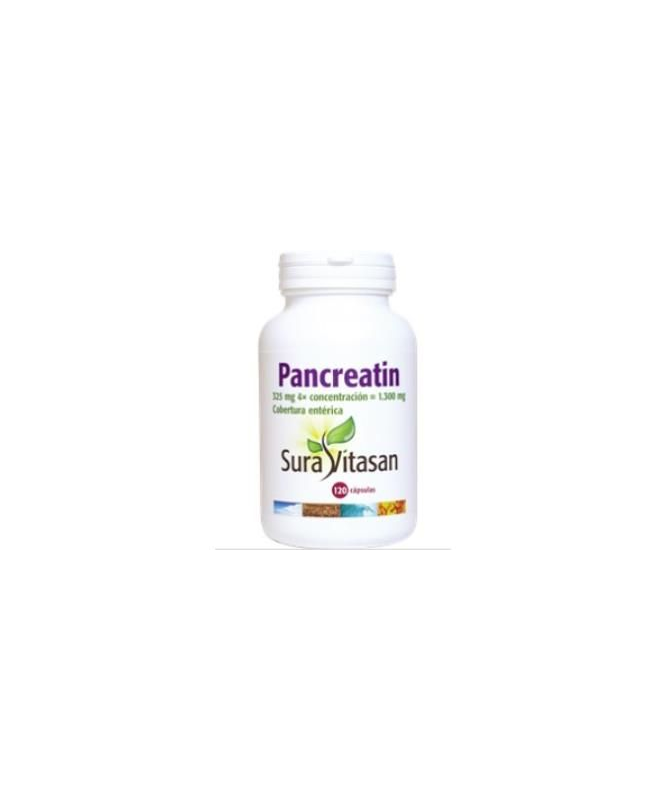 PANCREATIN 1300MG 120CAP – foto del producto vegetal 975 recubrimiento