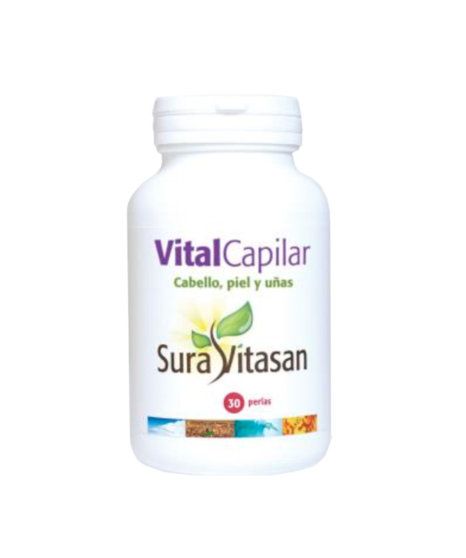 VITAL CAPILAR CABELLO PIEL Y U AS 30PERLAS – foto del producto vitamina extracto ácido