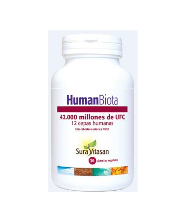 HUMAN BIOTA 30CAP – foto del producto mill ufc lactobacillus