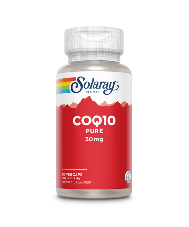 PURE COQ10 30MG 30CAP – foto del producto cápsula celulosa coenzima