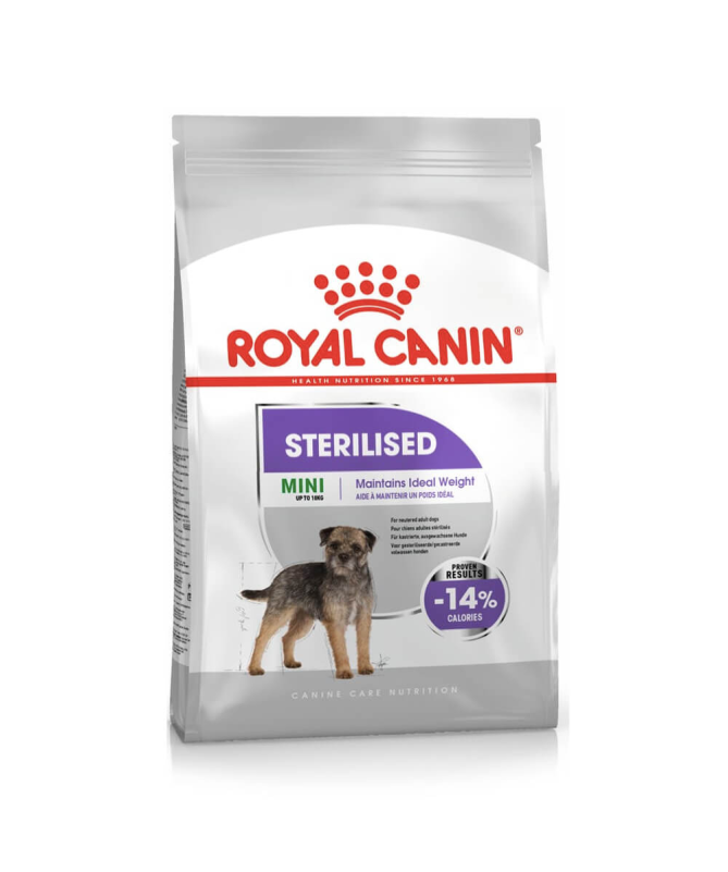 ROYAL CANINE ADULT STERILISED MINI 1KG – foto del producto vitamina ácido proteínas