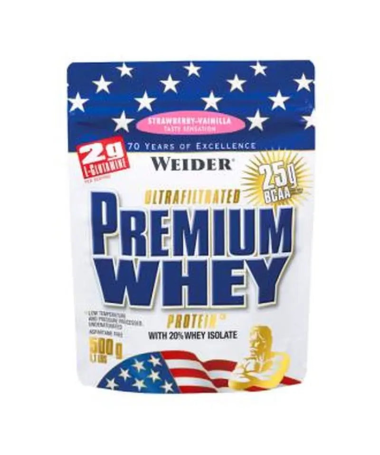 WEIDER PREMIUM WHEY FRESA VAINILLA 500GR – foto del producto fresa vainilla proteína