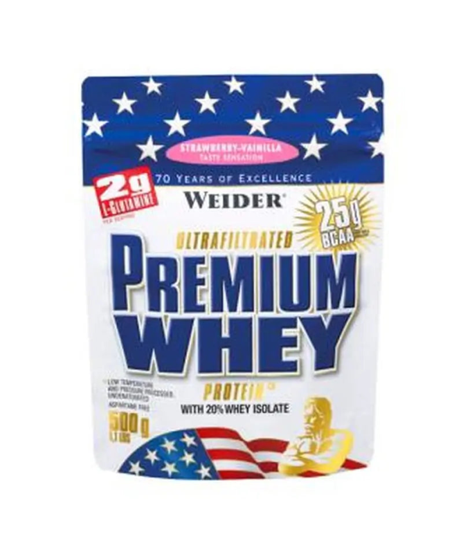 WEIDER PREMIUM WHEY FRESA VAINILLA 500GR – foto del producto fresa vainilla proteína