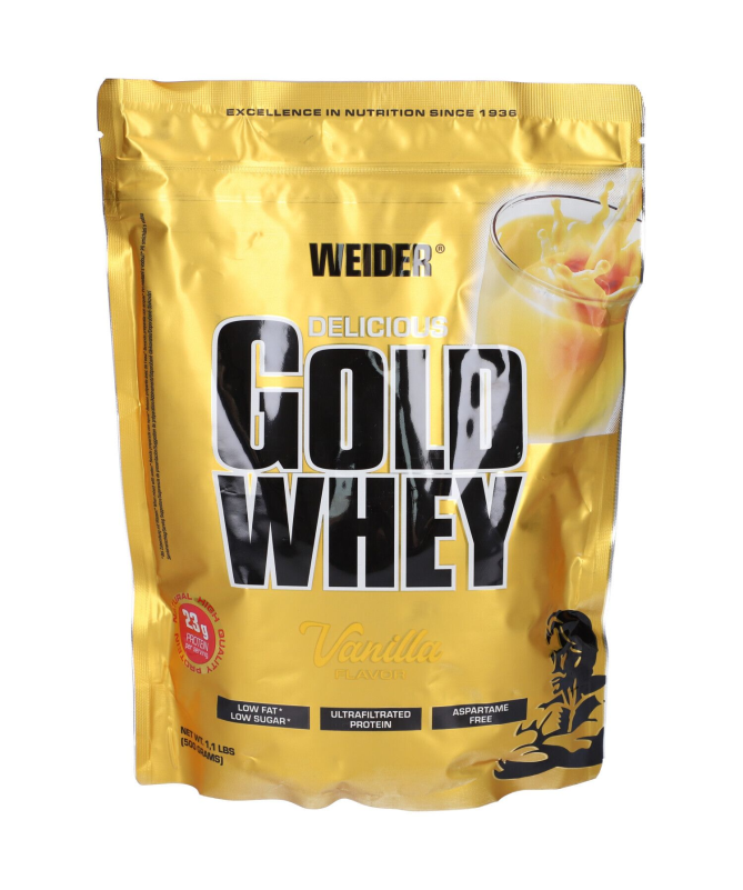 WEIDER GOLD WHEY VAINILLA 500GR – foto del producto weider gold whey