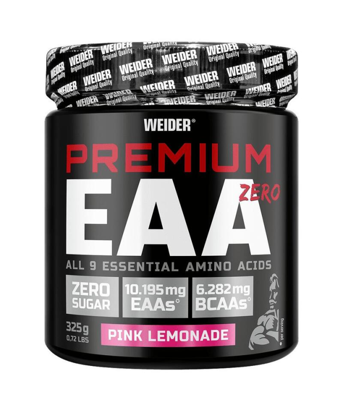 WEIDER PREMIUM EAA ZERO PINK LEMONADE 325GR – foto del producto leucina lisina isoleucina