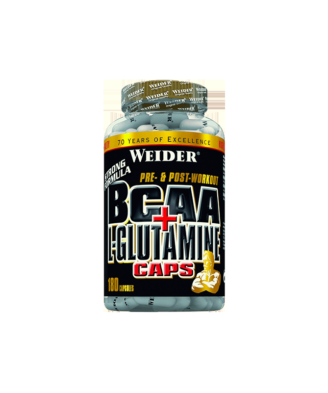 WEIDER BCAA L GLUTAMINA 180CAP – foto del producto glutamina leucina isoleucina WEIDER BCAA L GLUTAMINA 180CAP – foto del producto glutamina leucina isoleucina