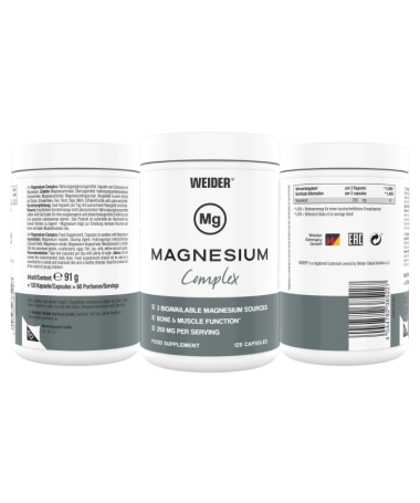 WEIDER MAGNESIUM COMPLEX 120CAP – foto del producto magnesio weider magnesium