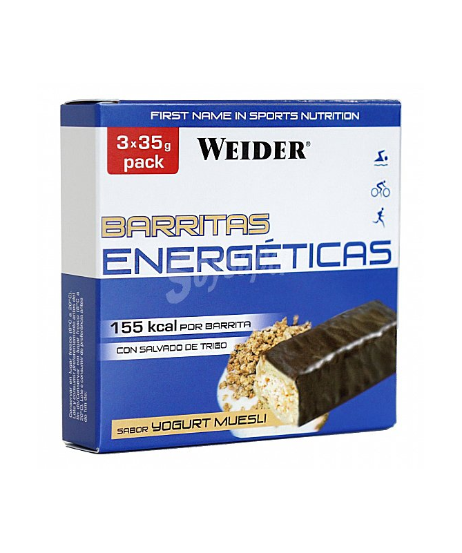 WEIDER BAR BARRITAS YOGURT MUESLI 24UDS – foto del producto polvo jarabe sacarosa WEIDER BAR BARRITAS YOGURT MUESLI 24UDS – foto del producto polvo jarabe sacarosa
